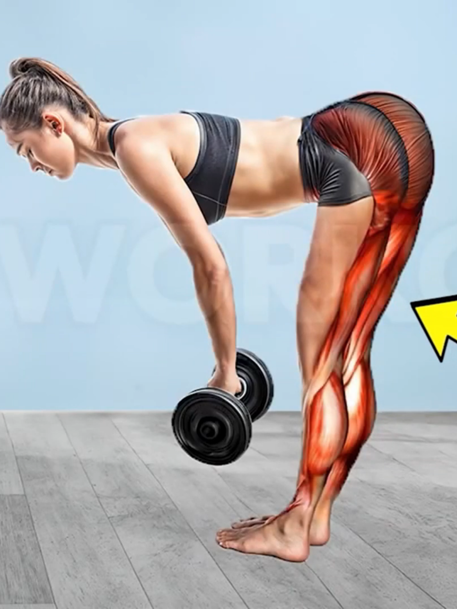 STANDING PERFECT GLUTES WORKOUT WITH DUMBBELLS