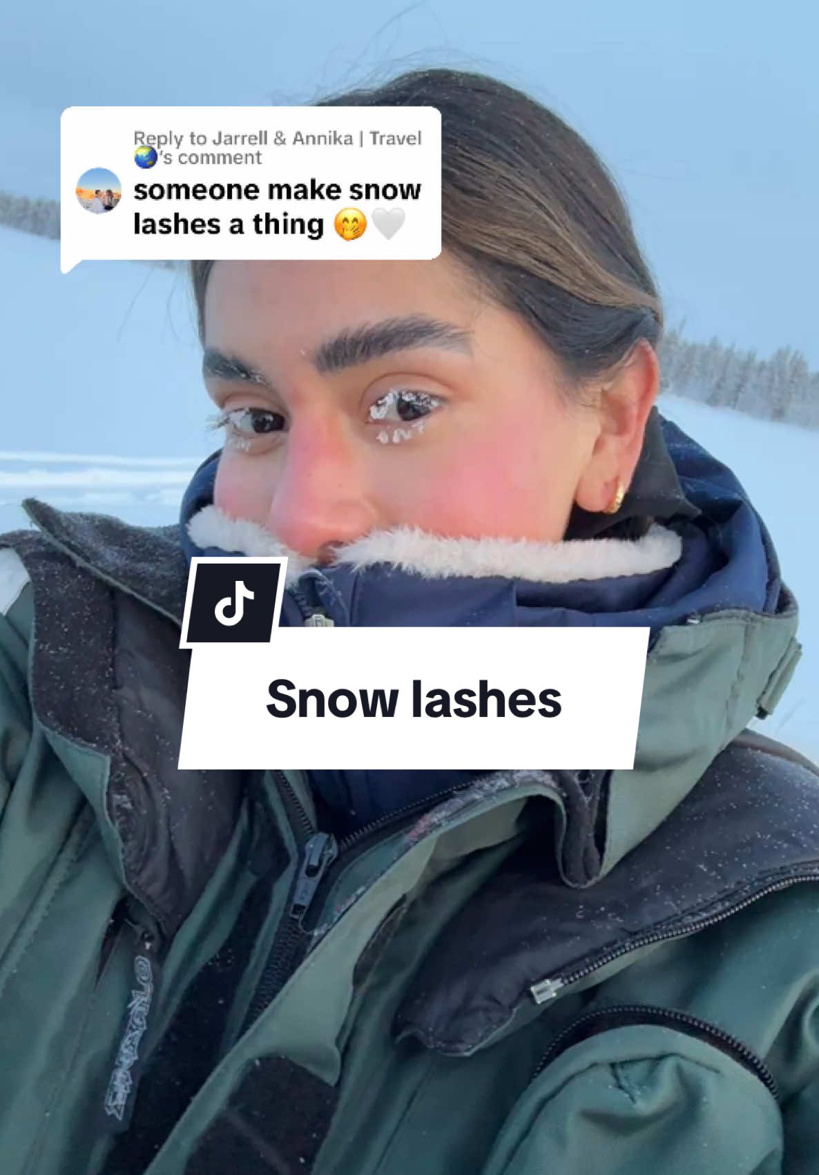 Replying to @Jarrell & Annika | Travel 🌏 pleaseee ❄️❄️❄️ #2025beautytrends #beautytrends #snowlashes #whitemascara #girlhumor  