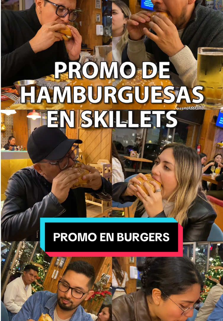 PROMOCIÓN DE BURGERS EN @Skillets Guatemala del 26 de dic 2024 al 05 de enero 2025 y promo de Tarros 2x1 en chela oscura, clara o mixta. #promo #promocion #viral #oferta #hamburguesas #skillets #guatemala #ofertas