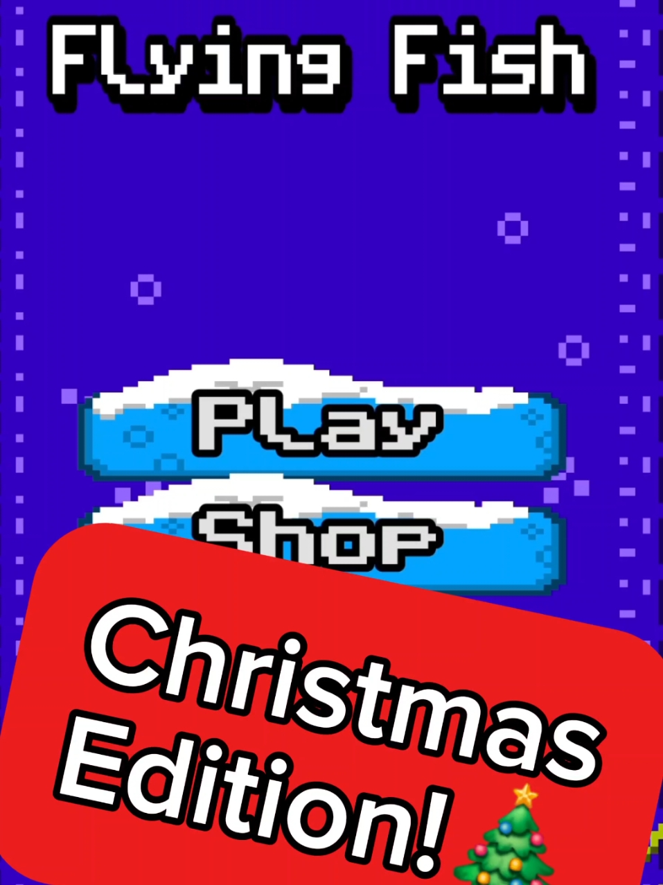 Flying Fish - Xmas . . . . . #gamedevelopment #developer #developer #gaming #fishgame  #freetoplaygame #flappybird  #retrostyle #app #gamingapp #spieleapp #gamingchallenge  #playstore #indiegame #pixelart #pixelartist #gameplay #mobilegame #googleplaystore #googleplay #funnygame #christmas #xmasgames #hype #funnygame #handygames #christmasgames 