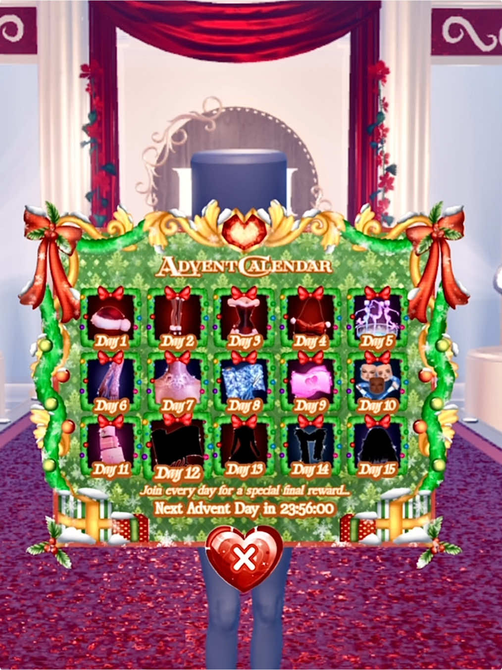 Advent Calendar day 12🎄🎁@Dress To Impress ❤️ #dresstoimpress #dti #dtiroblox #dresstoimpressroblox #robloxdti #dtiupdate #dresstoimpressupdate #adventcalendar #fyp #viral_video 