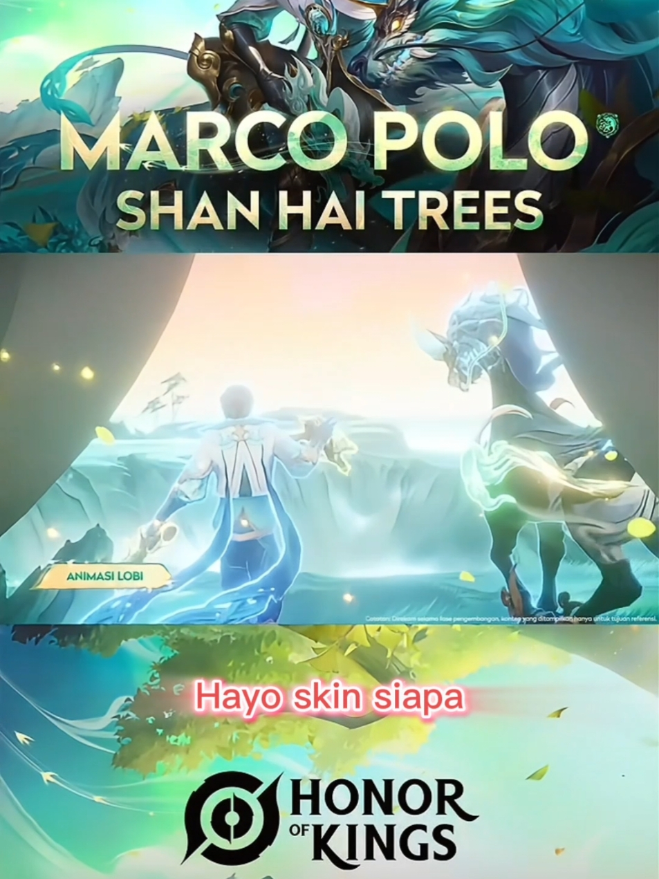 Shan Hai Skin Desember Rilis 27 Desember #honorofkings #hokstudio #honorofkingsglobal #mobaforeveryone #moba #yaria #marcopolo #shanhai #lunarnewyear 