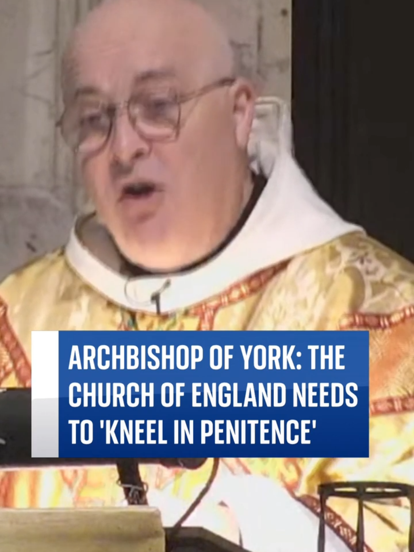 The #ArchbishopofYork says the #ChurchofEngland needs to 'kneel in penitence' during Christmas Day sermon. It comes at a challenging time for the Church, which has faced criticism over how it handled a number of abuse scandals