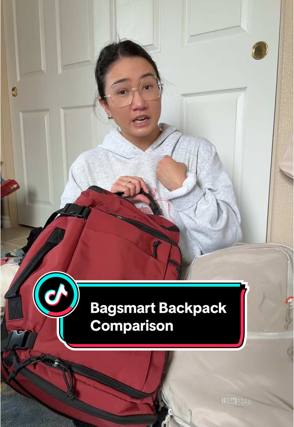 Would you use either of these backpacks? $70-$75 #backpackreview #traveltips #packingtips #travelbackpack #carryonbag #bagsmart 