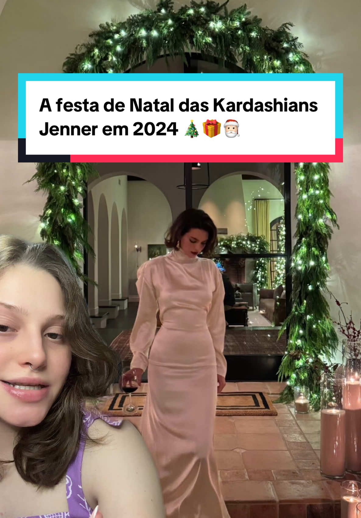 A festa de Natal da família Kardashian Jenner em 2024 🎄🎅🏻🎁#kimkardashian #kyliejenner #natal #kendalljenner #khloekardashian #holiday #kardashians #jenner 