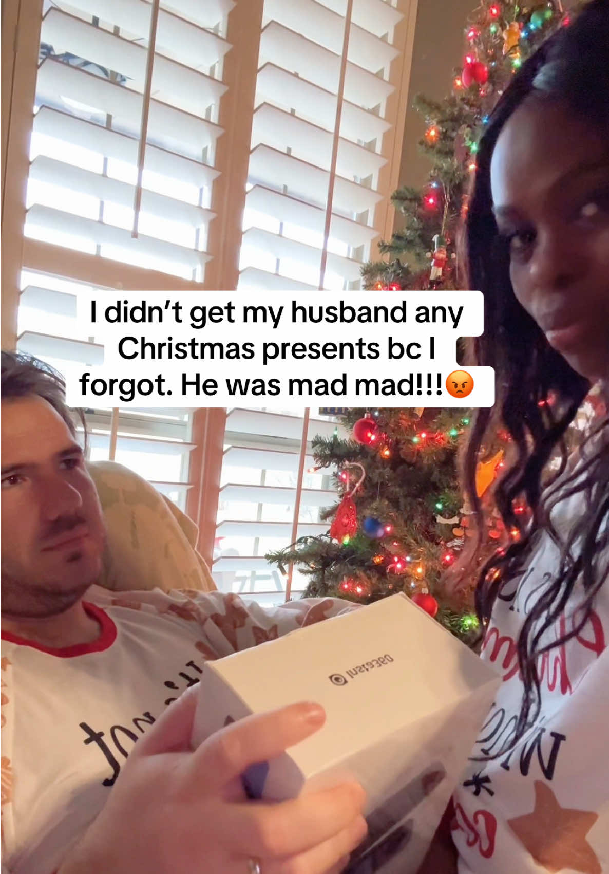 In my defense, the gift he wanted was $3,000. #merrychristmas #christmaspresents #christmastiktok #husbandgoals #husbandsoftiktok #marriedlife #couplegoals #happyholidays #fyp 