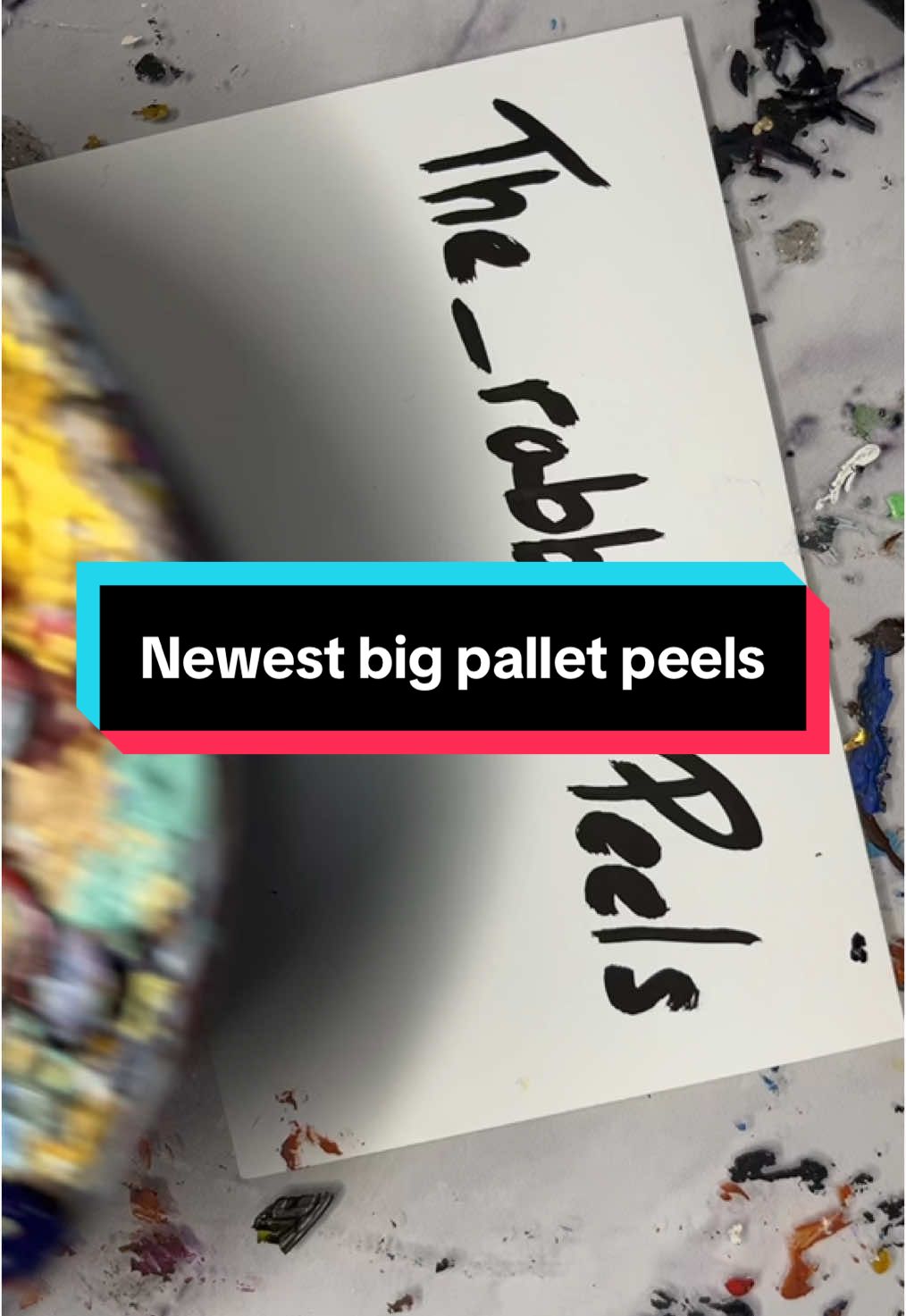 These are my two newest big peel pallets #fyp #asmr #originalsound #bigpeel #paint #satisfying 