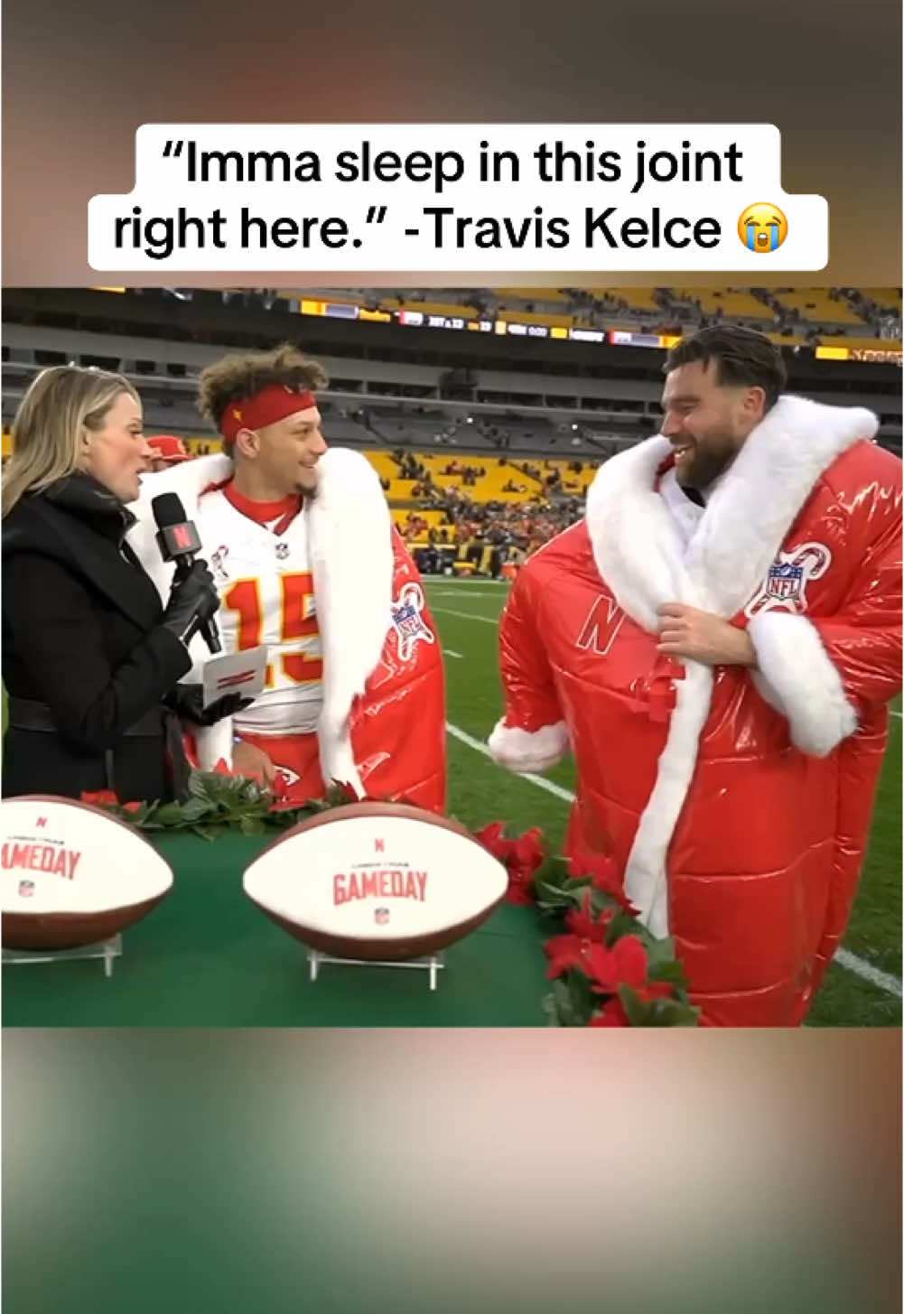 This is too much 😭 (📺: Netflix) #traviskelce #chiefs #mahomes #nfl