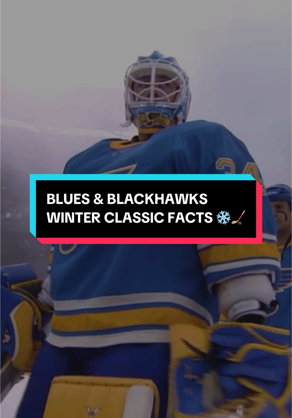 did you know these Winter Classic facts? 👀 #ChicagoBlackhawks #StLouisBlues #NHL #WinterClassic #hockey 