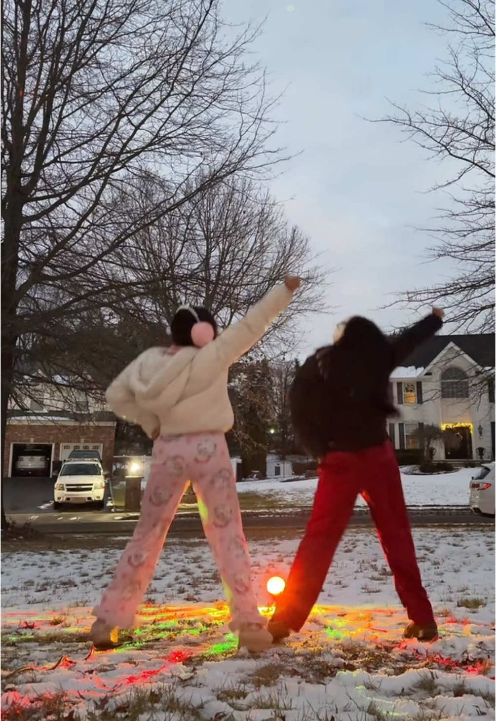 MERRY CHRISTMAS EVERYONE 🎅🏽🎄🥰🥳 #christmas #holidays #pajamas #title #duo #dance #sisters 