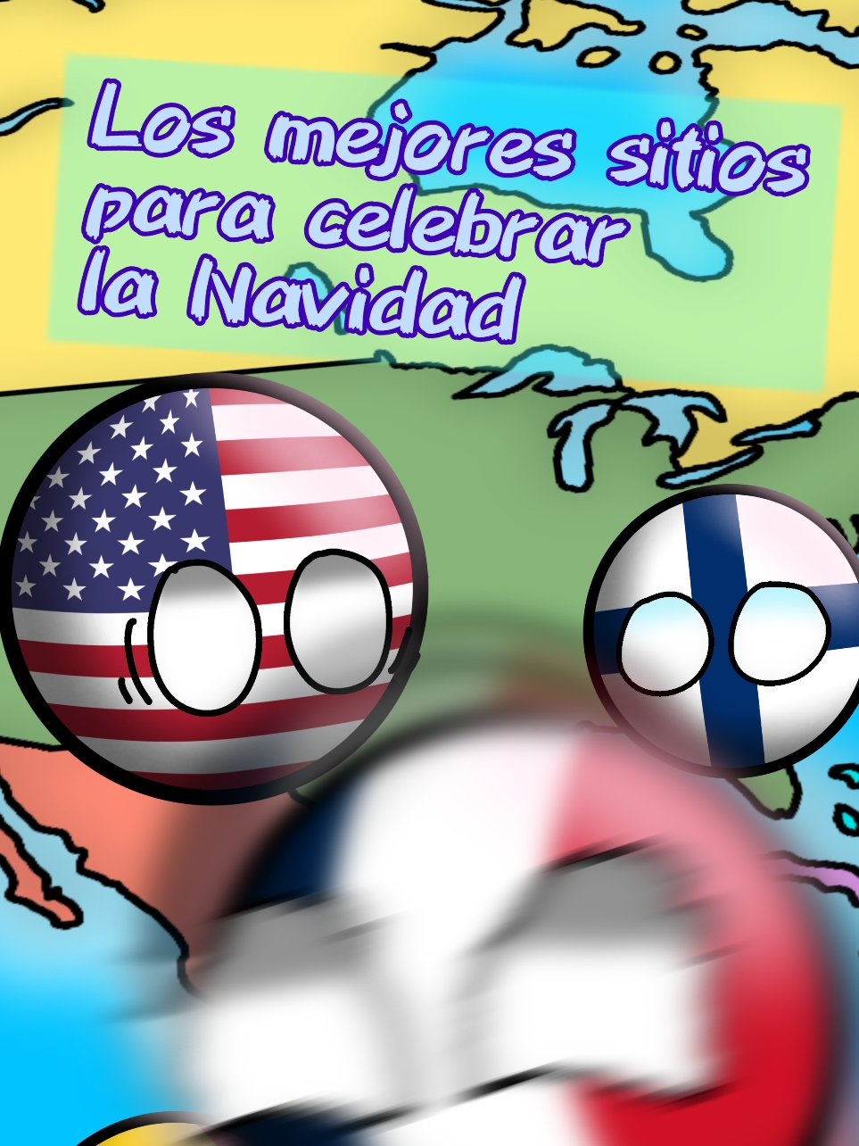 Los mejores sitios para celebrar la Navidad 🎄🎁☃️ | #countryballs #geografia #countryballsue #navidad #fyp 