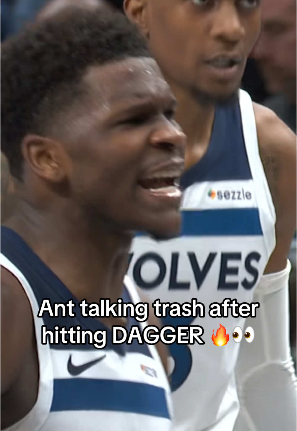 Ant gets it done. 🔥 #NBA #bball #basketball #hoops #wolves 