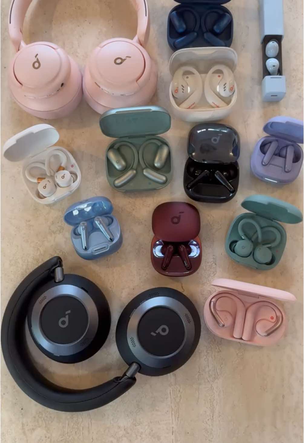 Which pair would you jam with? 🎧 Tap the link in bio and grab yours now #headphones #earbuds #soundcore #Tech #fyp #music #mantra #kpop #soundupgrade