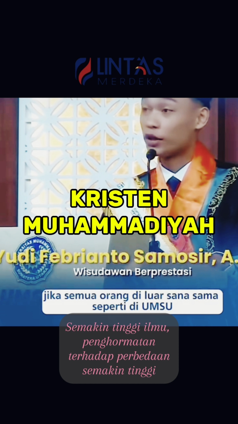Merawat Indonesia. Saling menghormati antarumat beragama. SELAMAT NATAL UNTUK UMAT KRISTIANI... #toleransi #toleransiberagama #kristen #kristiani #islam #islamic_video #islamicvideo #islamicreminder #bhinnekatunggalika #natal #muhammadiyah #um #universitas #sumaterautara #sumut #sumutindah 