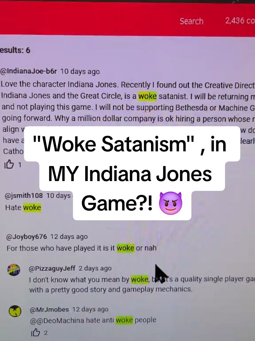 "Woke Satanism"?! In MY Indiana Jones game? Oh noooooo😈#fyp #foryoupage #fypシ #foryourpage #indianajones #gaming #viralvideo #funny #trending #comment