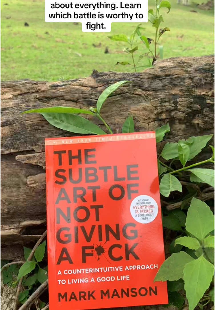 Highlyrecommended self-development book, ‘The Subtle Art of Not Giving a Fuck’ by Mark Manson #bookrecommendations  #BookTok  #thesubtleartofnotgivingafuck #markmansonbooks  #fypシ゚viral #fyp  #inspirational