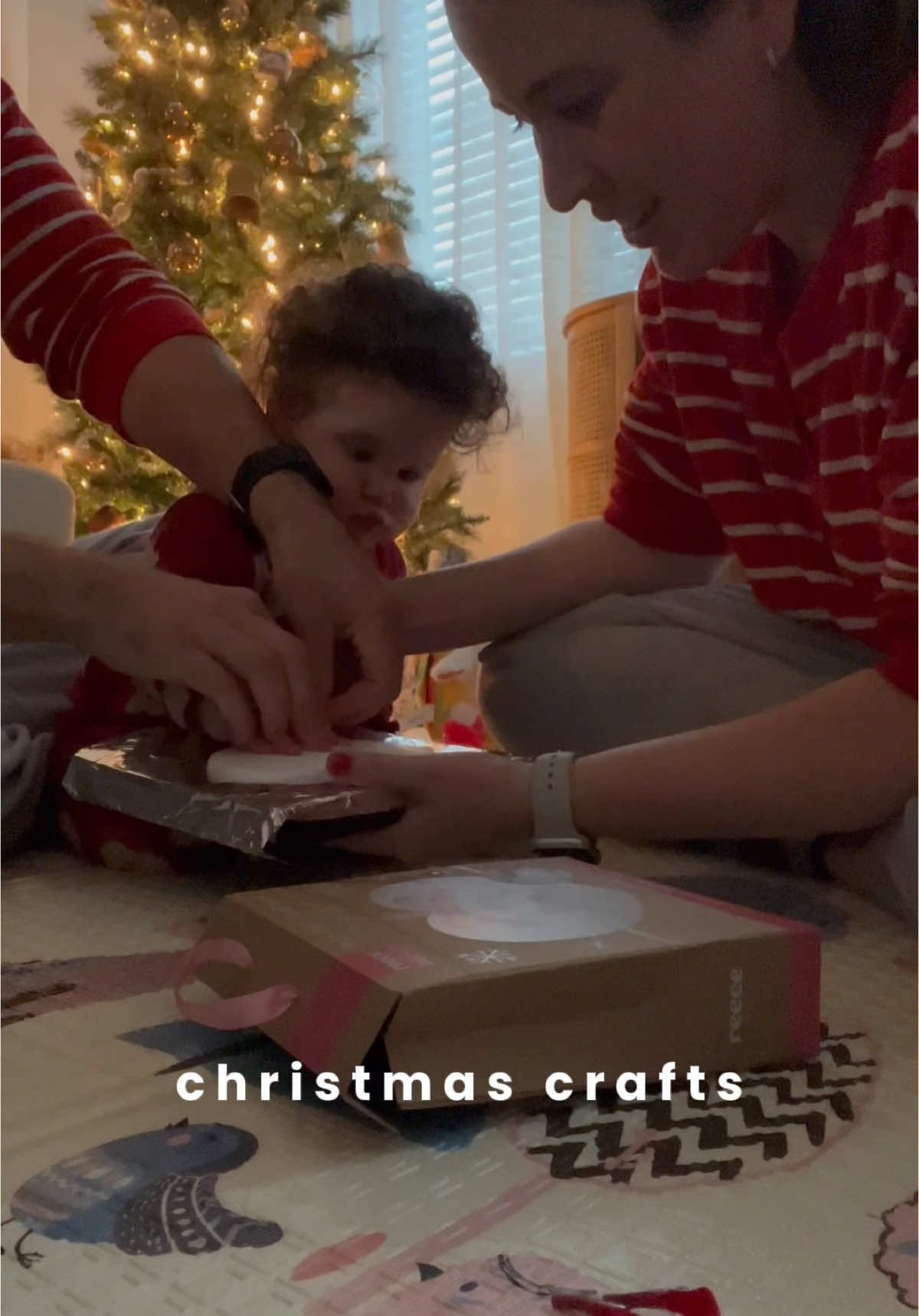 gotta show the ‘after’ once it dries🤍🎅🏼 #dailygratitude #Lifestyle #momlife #holidaycrafts #christmascrafts #ornaments #ceramics #firstchristmas #crafts #activityforkids #activitiesforbaby 