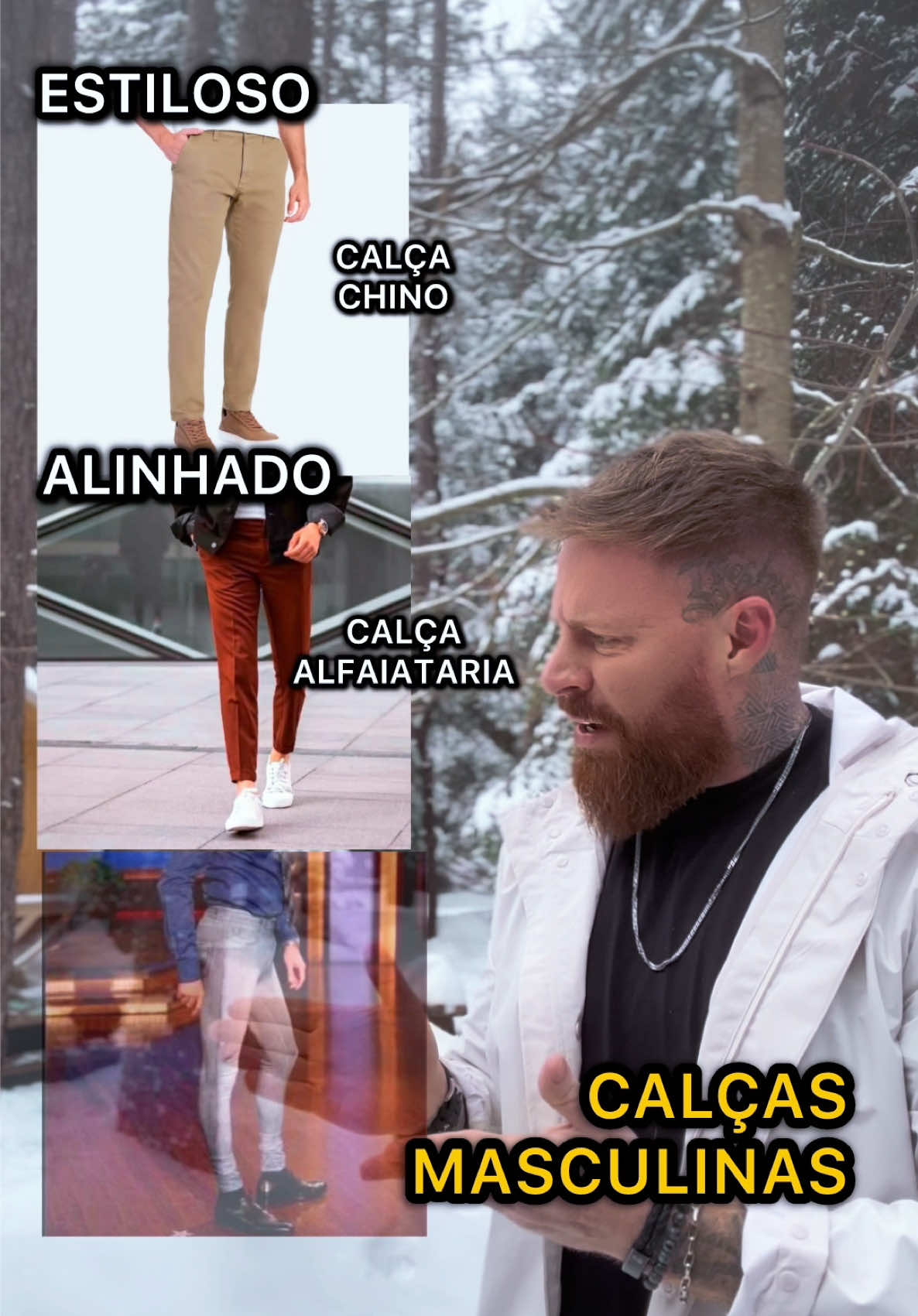 ESTILOSO 🆚 ALINHADO 🆚 ZUADO Versão: CALÇAS MASCULINAS 🔥 #estilomasculino #modamasculina #calcas 