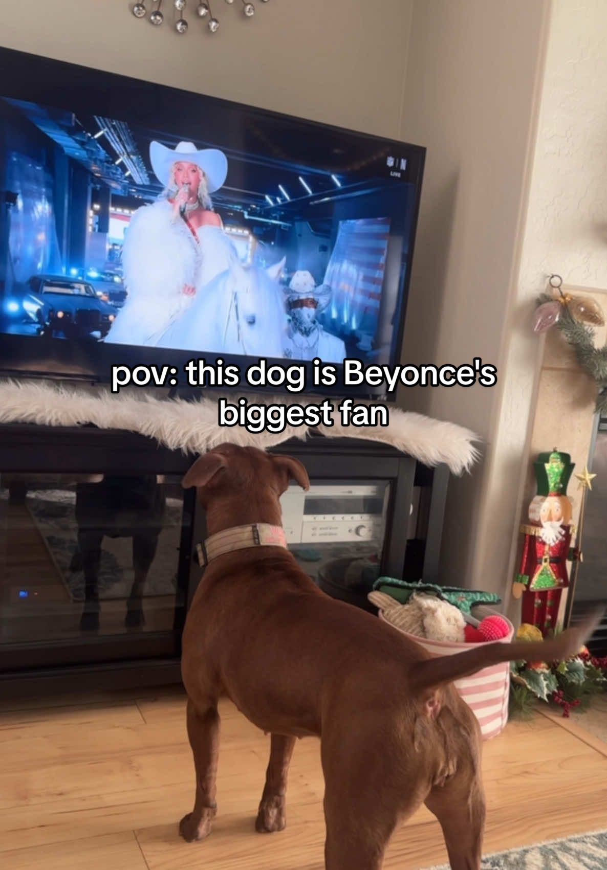 She knows who the queen is #beyoncebowl #fyp #christmas 