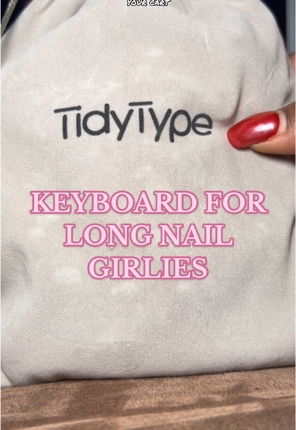 @TidyType you did your big 1 with this!!  For all my long nail girlies this one is for you 🫵🏾 this keyboard is not only comfy but it doesn’t ruin your fresh set 💅🏾 a win is a win 🙌🏾 Also if you have carpel tunnel this is perfect 🤍 #keyboardforlongnails #tidytype #laptopessentials #longnailshacks #laptopkeyboard #techessentials 