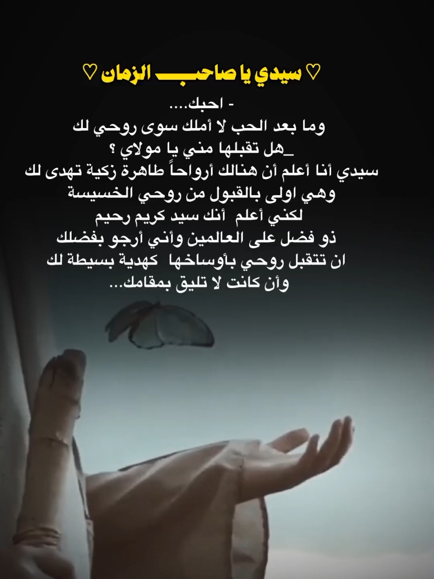 هل تقبل هديتي يا مولاي؟! 🥹💔#المهدي_المنتظر_عجل_الله_فرجه #الامام_المهدي #٣١٣ #العجل_يامولاي_يبن_الحسن #ياصاحب_الزمان_ادركنا #العجل_يامهدي🤍 #٣١٣ #اين_الطالب_بدم_المقطع_بكربلاء #صاحب_الزمان_عجل_الله_فرجه #اللهم_صل_وسلم_على_نبينا_محمد #dancewithpubgm #عاشورائية✨ #تيم_انصار_المهدي🥷 #العجل_يامولاي_يبن_الحسن #العجل_يامهدي🤍 #ياصاحب_الزمان_ادركنا #انصار_الامام_المهدي 