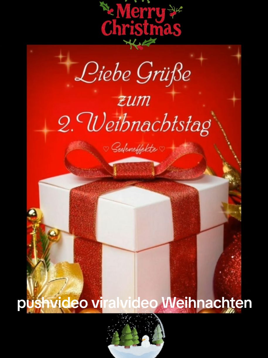 Einen wunderschönen 2. Weihnachtstag #CapCut #pushvideo #viralvideotiktok #weihnachten #herzenmensch #gemeinsameinsam 