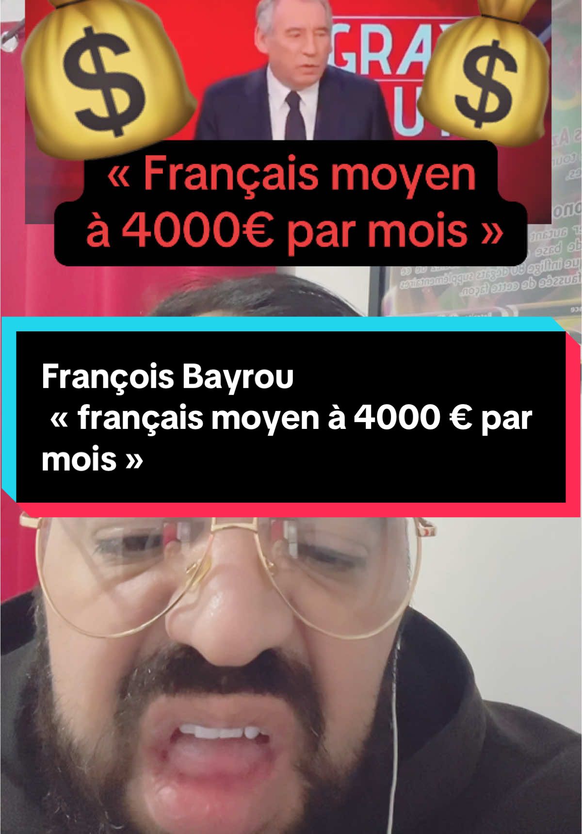 François Bayrou « français moyen à 4000 € par mois » (humour) #francoisbayrou #premierministre #gouvernementfrancais #salaire #france #mondedefou #societemalade #faillite #humour 