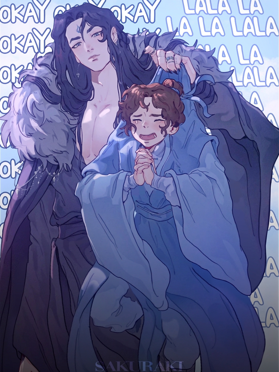 Art: Djune on Tw!! Happy holidays everyone!! To celebrate winter holidays I of course had to do something with Moshang. I haven't uploaded something in a little while because of work and a very bad flu but don't worry, I will keep making these because I can't let you guys starve to death 💁🏽‍♀️ #mobeijun #mobeijunxshangquighua #scumvillainsselfsavingsystem #shangqinghua #shangqinghua尚清华 #moshang #moshangedit #scumvillianssystem #scumvillianselfsavingsystemedits #danmei #bl #danmeinovels #blanimation #svss #animation #fyp #noflop 