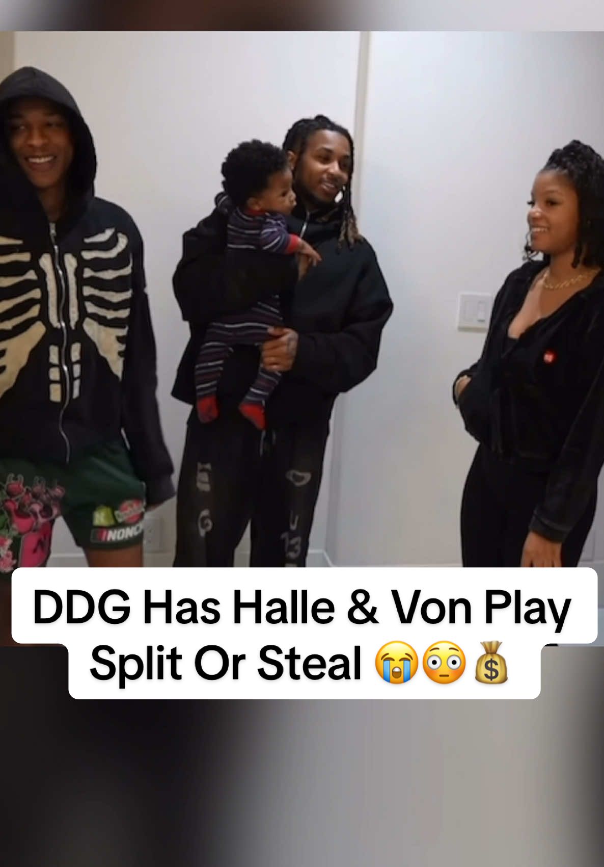 Dub instigating crazy 😭😂 #fyp #ddg #hallebailey #vonvontv #dub #dubfamily #woowop #teetee #aries #christmas #splitorsteal #viral #Love #family 