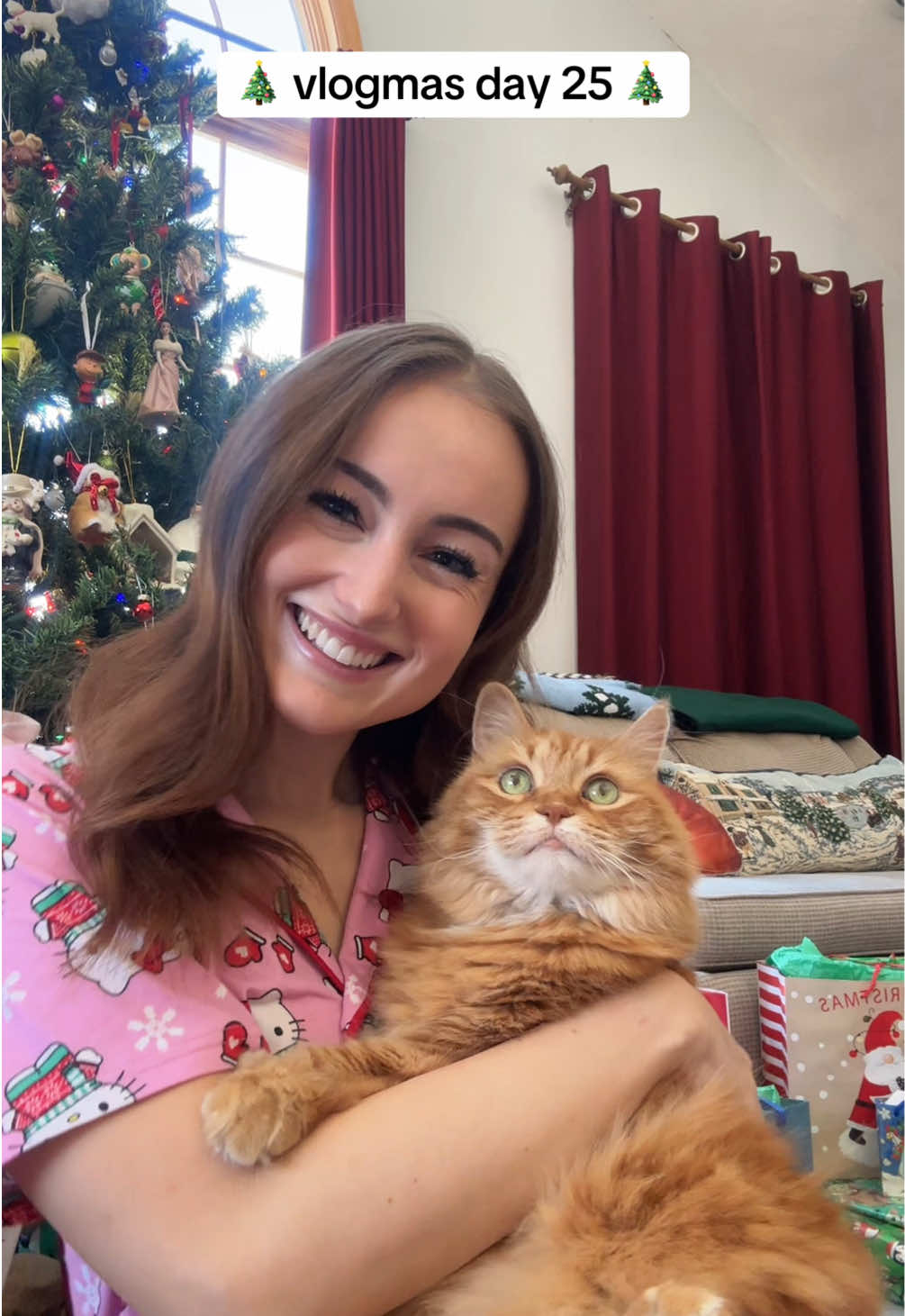 Appy had a very good Christmas!! 🎄 we're finally done with vlogmas - thanks for a great month 💖 #vlogmas2024 #Vlogmas #christmas #christmas2024 #christmasday #christmastiktok #catsoftiktok #cat #cats #orangecat 