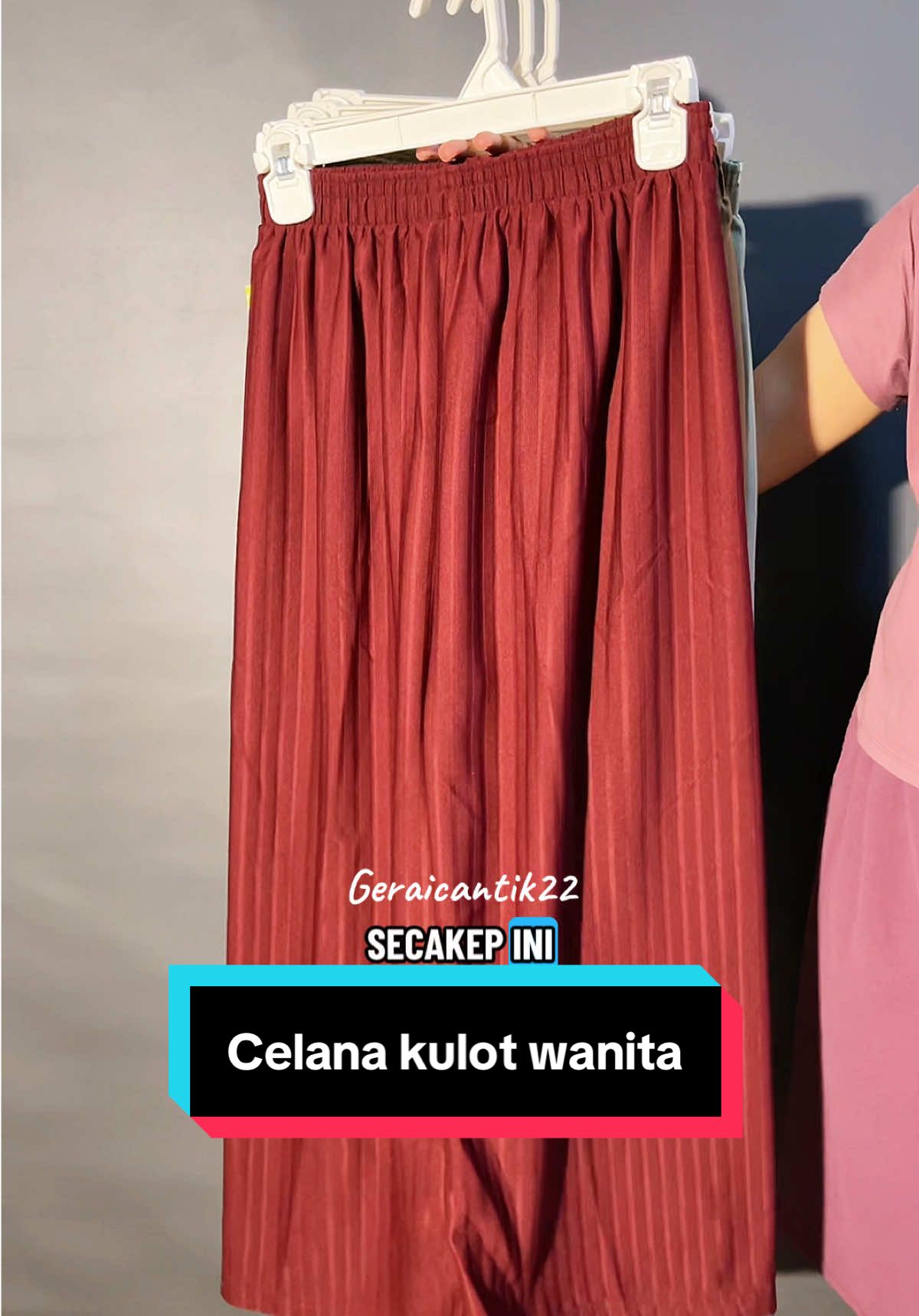 Mumpung promo co sekarang juga, Celana kulot wanita knit hornet 100 dapat 4 #celanakulot #kulotwanita #celanawanita #kulotknit 