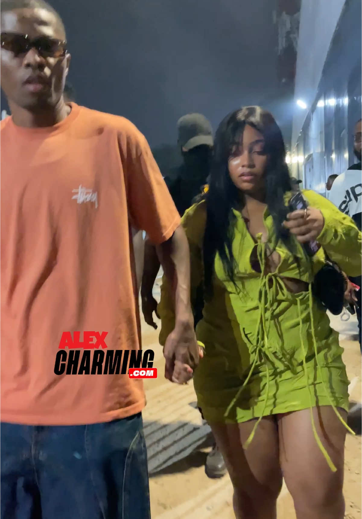 Kwesi Arthur and his girlfriend arrive for Rapperholic #kwesiarthur #fyp #rapperholic24 #charmingstudios #sarkodie 