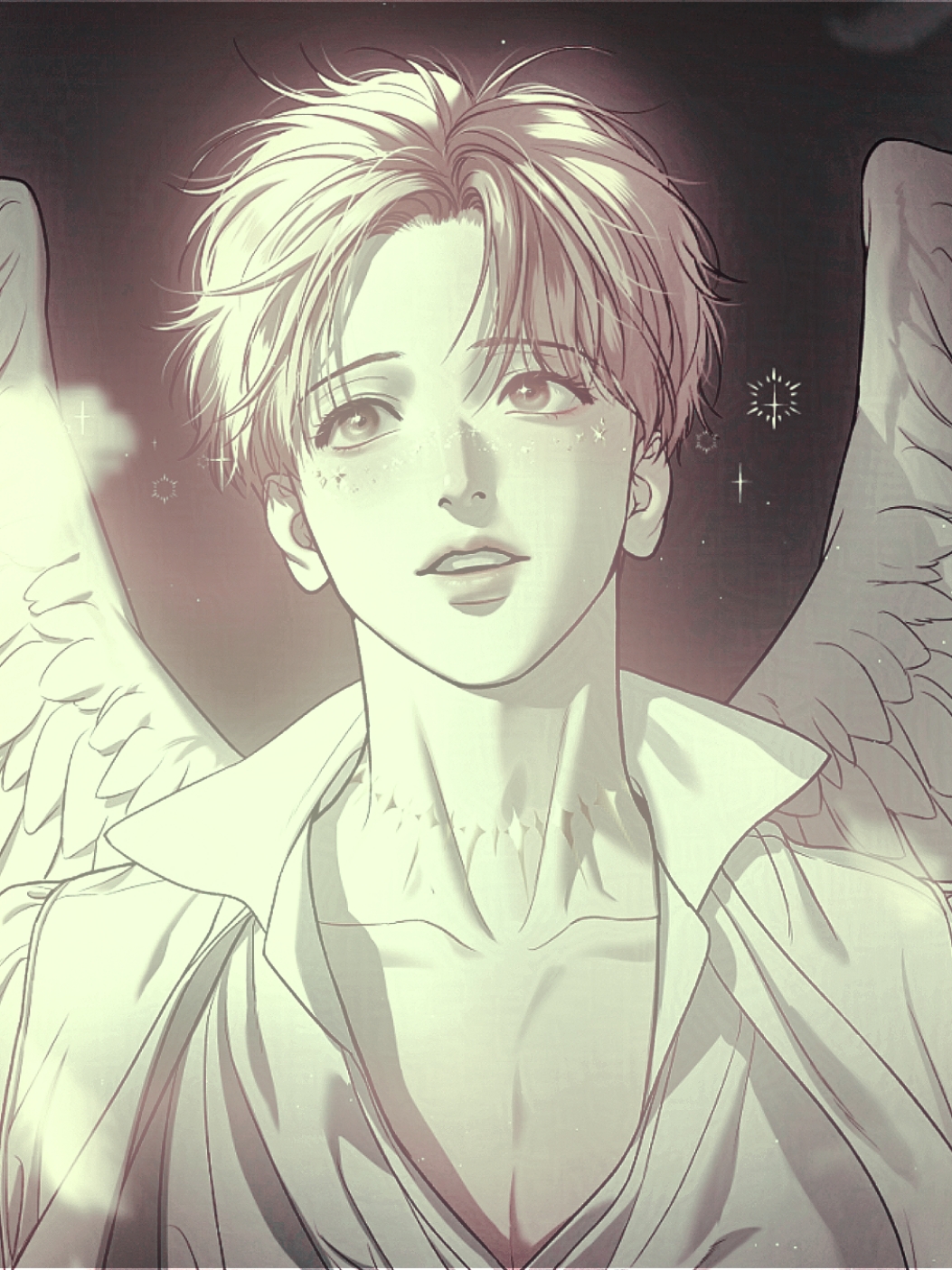 HBD ANGEL DAN,AND MERRY CHRISTMAS TO EVERYONE!!🤍👼🏻( NO FLOP PLIS, casi no termino, es que el arte era muy complicada de recortar 😞) #jinxmanhwa #kimdan #kimdanedit #kimdanxjoojaekyung #Viral #blmanhwa #luvdosk 