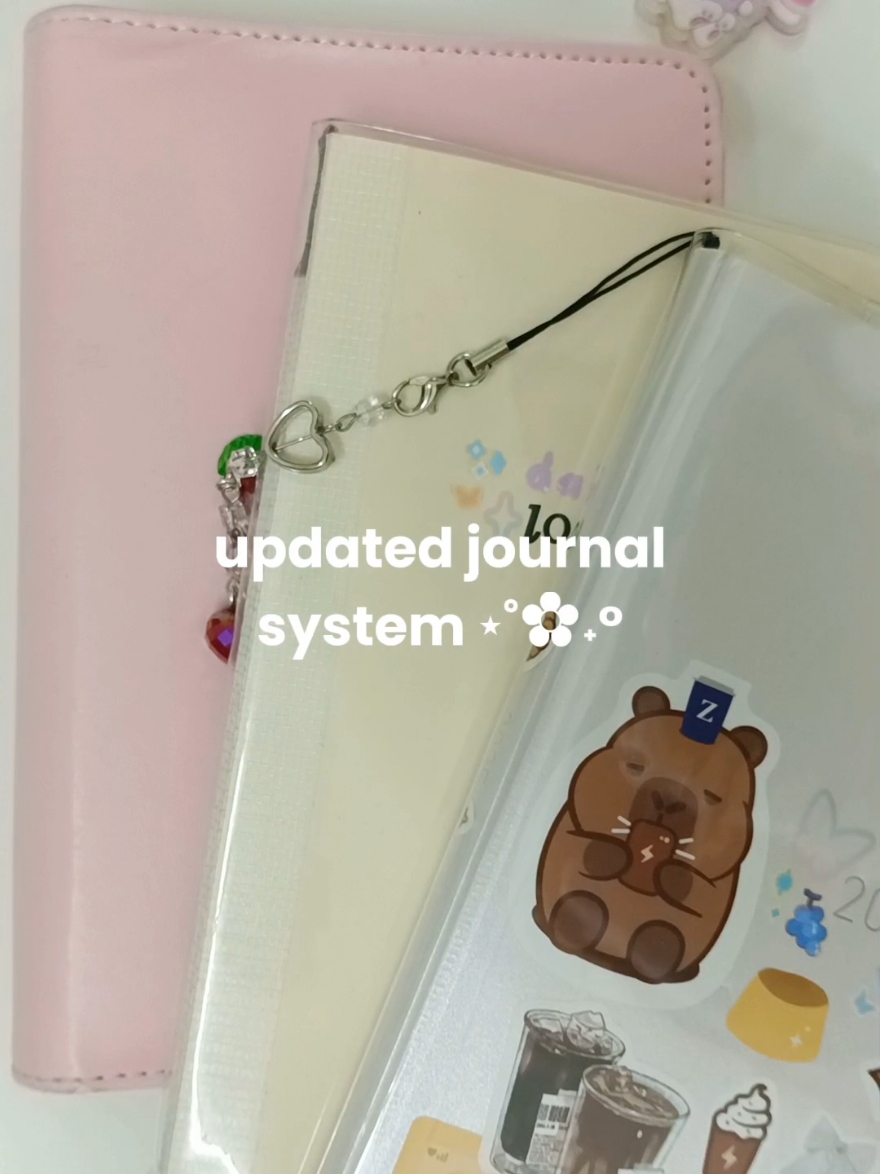 my current journal system 🍨♡ #journaling #journal  #journalsystem  #hobonichi #midori  #midorinotebook  #stationery 