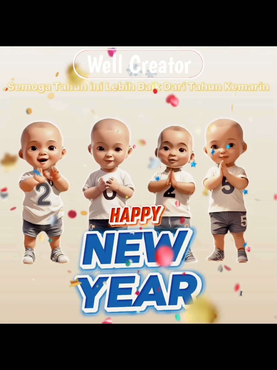 Selamat Tahun Baru 2025. #funnyvideos #happynewyear #lucu #fyp #viraltiktok 