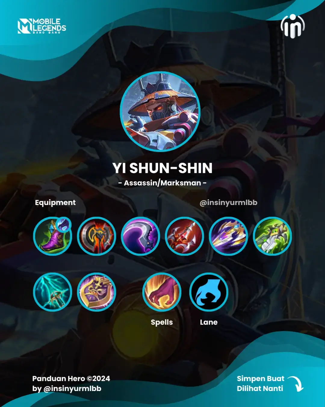 buat yang mau belajar main yi shun-shin nih!!! #tipsmobilelegends #yishunshin #yishunshinmlbb #yishunshinmobilelegends #mlbbyss #mlbbyishunshin #yssmlbb #buildhero #buildmlbb #tipsmlbb #mobilelegendstips #mobilelegendsinfo #mobilelegendsbuild #yssbuild #yssjungler #ysstiktok #yishunshintiktok  #bless #topglobalyss #warcide  #mlbbidcreator #insinyurmlbb 