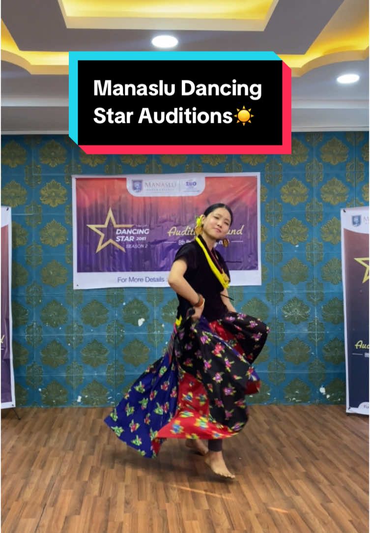 Ms. Pasang Dolma Sherpa ( Grade 12 Student) performs a beautifull dance at Manaslu Dancing Star Season-2 Auditions✨☀️ #ManasluWorldCollege #topcollege #manasludancingstar #bestcollege 