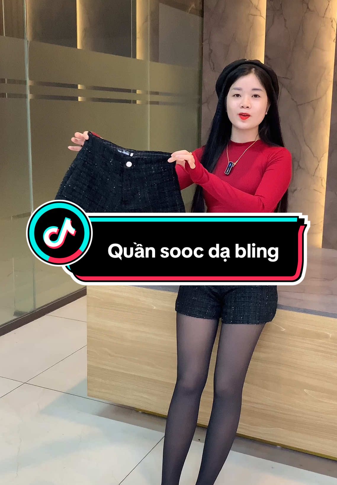 Quần Sooc Dạ Blinh 2 Lớp Phối đồ xinh  #quansoocdabling #huongmalum 