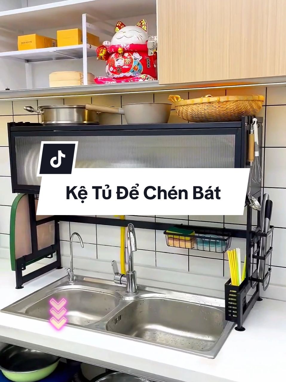 ➡️ Kệ Tủ Để Chén Bát Để  Đồ Nhà Bếp Đa Năng . ➡️ Có Nắp Đậy Thông Minh . ➡️ Bền Bỉ Chắc Chắc - Tiết Kiệm Không Gian Diện Tích.  . #ketubep #tudonhabep #giadungnhabep #giadungtienich #giadungtienloi #giadungthongminh #muataitiktokshop 