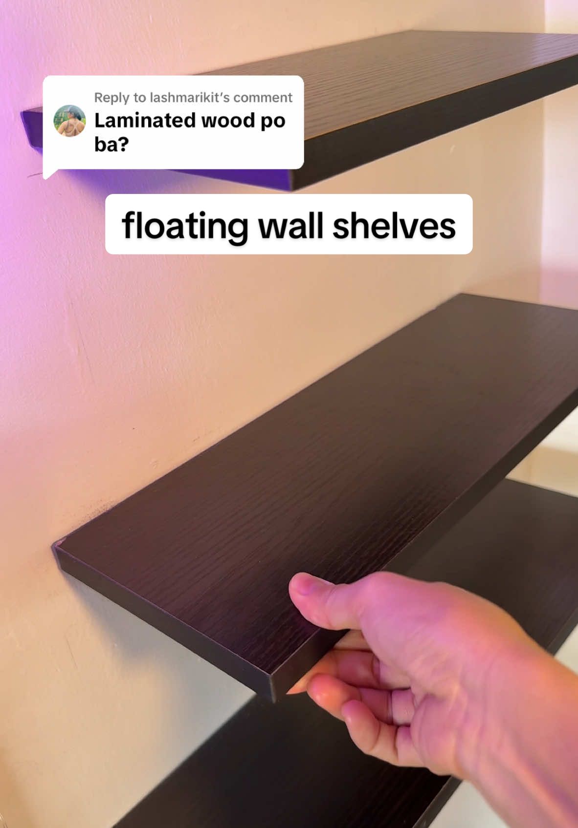 Replying to @lashmarikit FLOATING WALL SHEVES | space saver! lakas makaganda ng wall! Sulit! #fyp #floatingwallshelf #woodenshelves #wallshelves #hangingshelves #spacesaver #walldecor #walldesign #decoration #freelancetiktokshop 