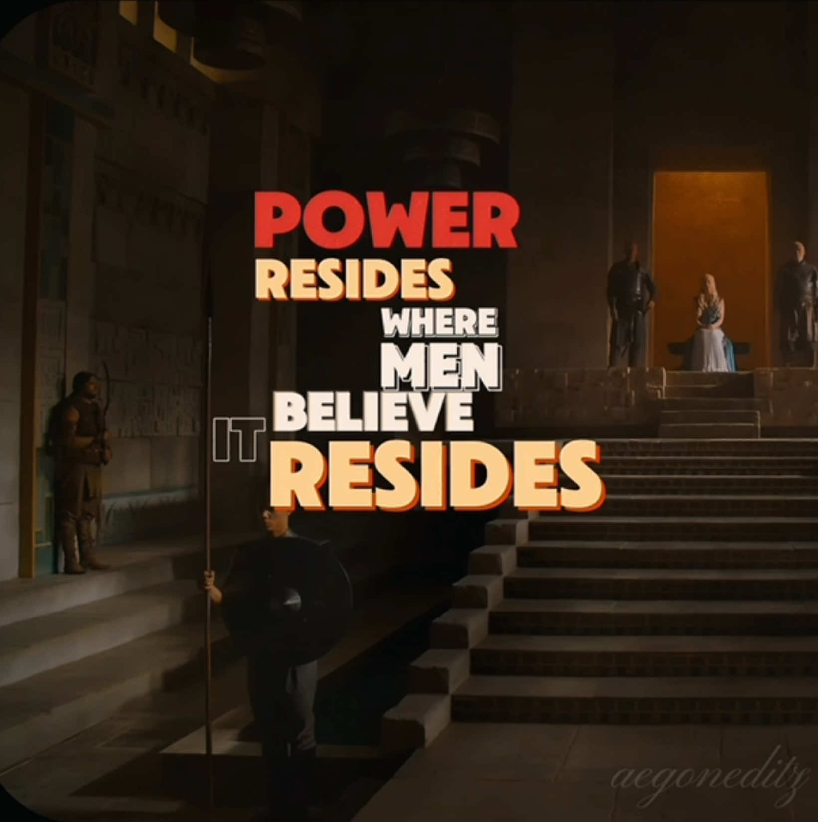 power resides where men believe it resides / game of thrones edit / tyrion and varys speech #gameofthrones #gameofthronesedit #asoiaf #beauty #cinematography #4k #tvshow #tyrionlannister #varys #power 