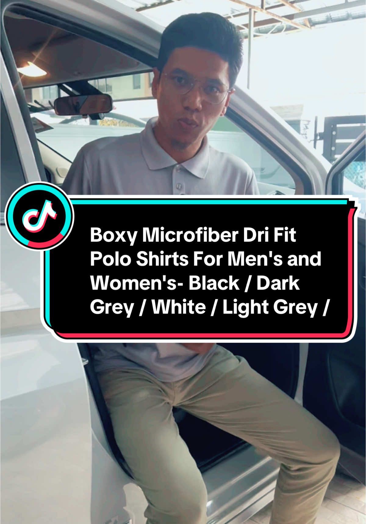 Boxy Microfiber Dri Fit Polo Shirts For Men's and Women's- Black / Dark Grey / White / Light Grey / Navy Blue / Royal Blue / Cameo Green / Rosewood#bajupolo #bajumicrofiber 