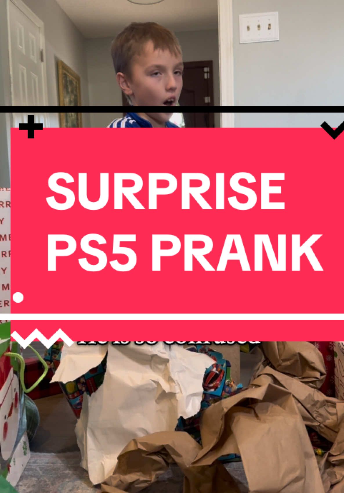 He literally had no idea and we kept telling him we would get an adapter for the games to work on a PS2😂😭 #christmashaul2024 #ps5 #surprise #pranked #funnyvideos @Dr. Smith 