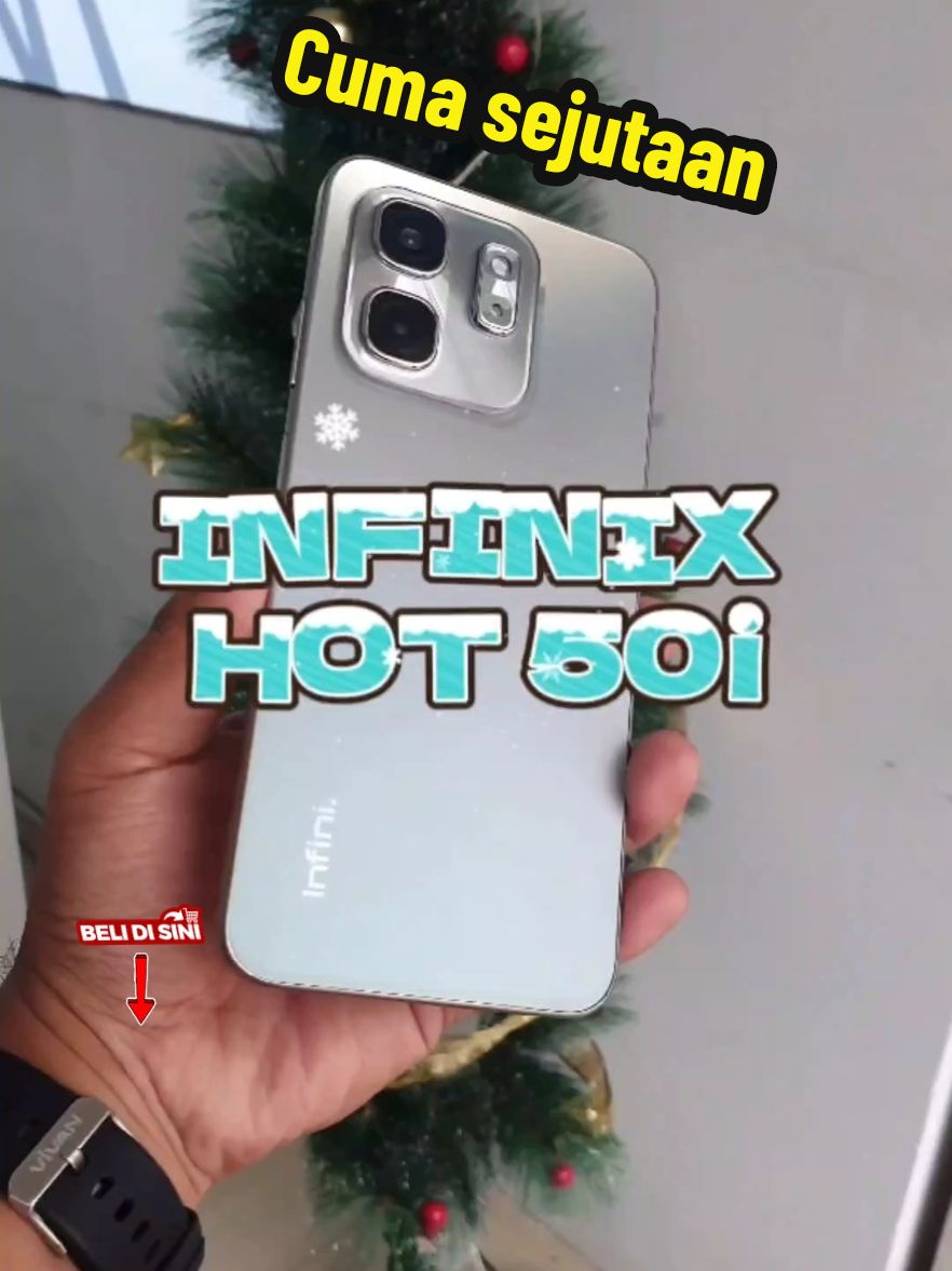 New Infinix Hot 50i, Ram 6+6/128, 48MP, 120Hz, 5000mAh 18W, Bergaransi resmi. #infinix #infinixhot50i #yearendsale #cuantanpabatas #gebyarbelanjadesember #wibgajian #hp #hpmurah #hpgaming #hp1jutaan #gadget #handphone #smartphone 