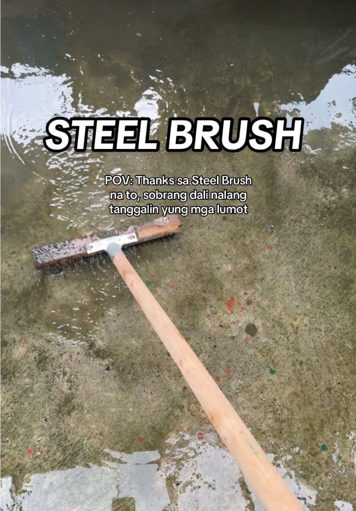 daming lumot kasi tag-ulan na naman, kaya for safety bumili na kami ng Steel Brush #steelbrush #homeessentials #homeproducts #homeimprovement #mommyfinds 