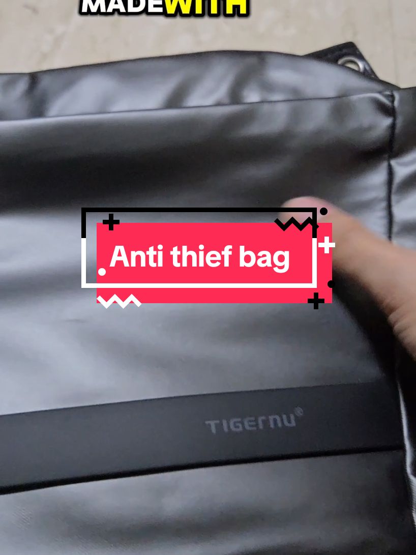 Best anti thief crossbar bags for men! Perfect for travel! 😍 #createtowin #tiktoksg #sgtiktok #antithief #menbag 