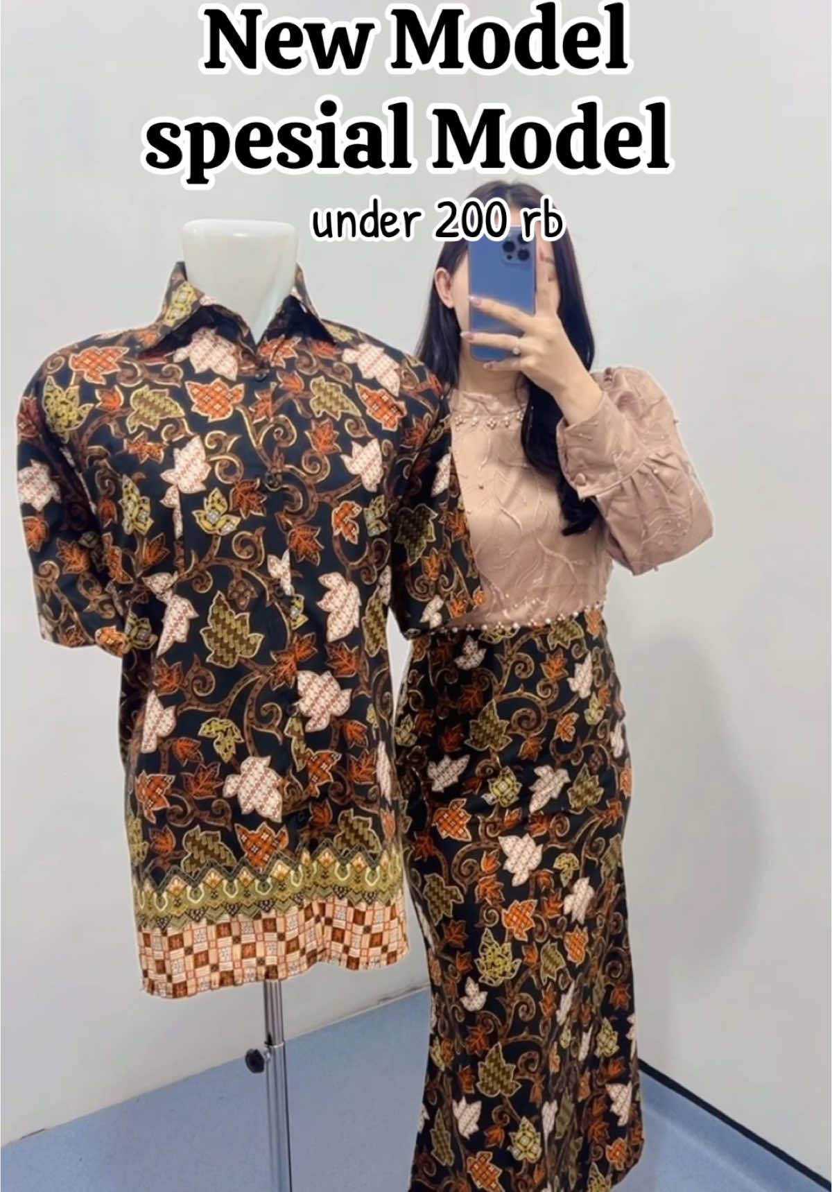 Rekomendasi coupel batik #gamis #gamiskekinian #gamismurah 