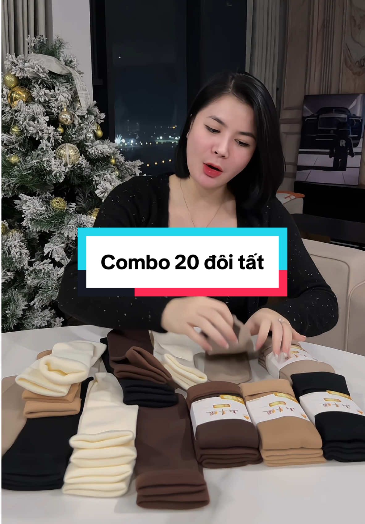 Combo 20 đôi tất lót lông siêu ấm giá chỉ mấy chục thôi ce ơi #trienchieudangyeu #review #tatchan