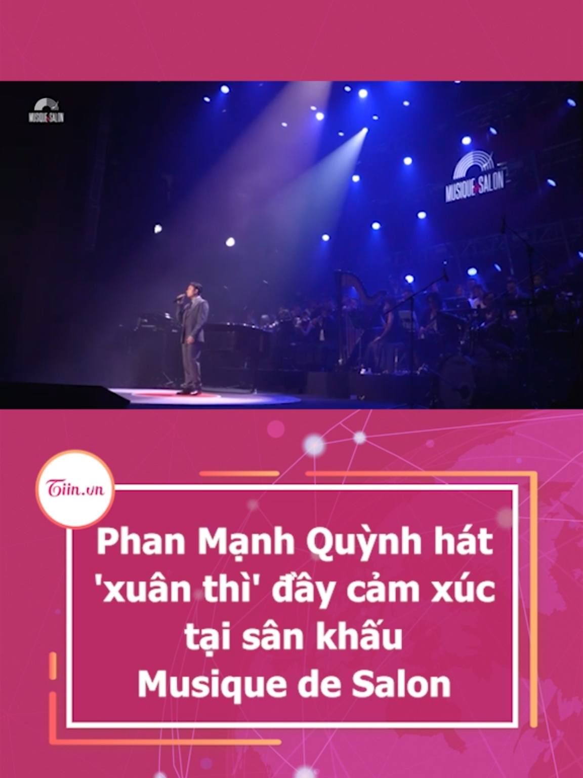 Phan Mạnh Quỳnh hát 'xuân thì' đầy cảm xúc tại sân khấu Musique de Salon #tiinnews