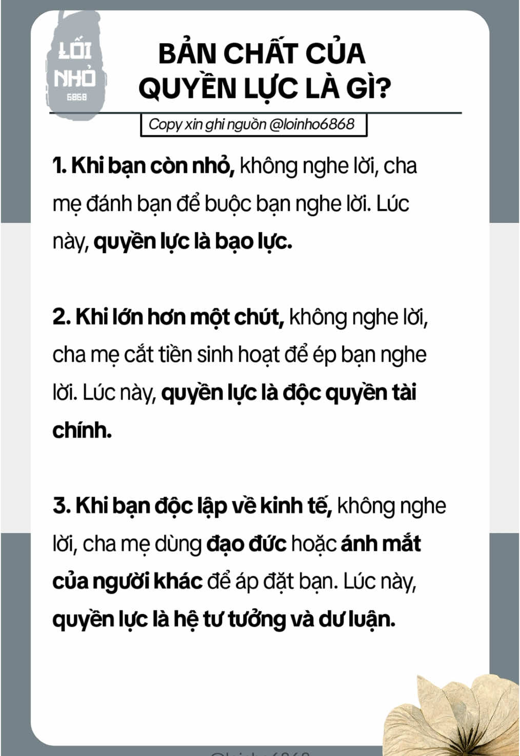 Quyền lực! #binhphap #tichcuc #LearnOnTikTok #xuhuongtiktokk #suyngam #binhphaptontu #loinho6868